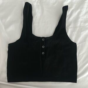 Black crop top